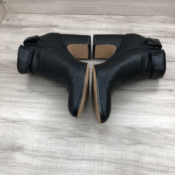 BCBGeneration Ankle Boots Women's 9 Stein Black Side Zip Booties - Picture 5 of 10